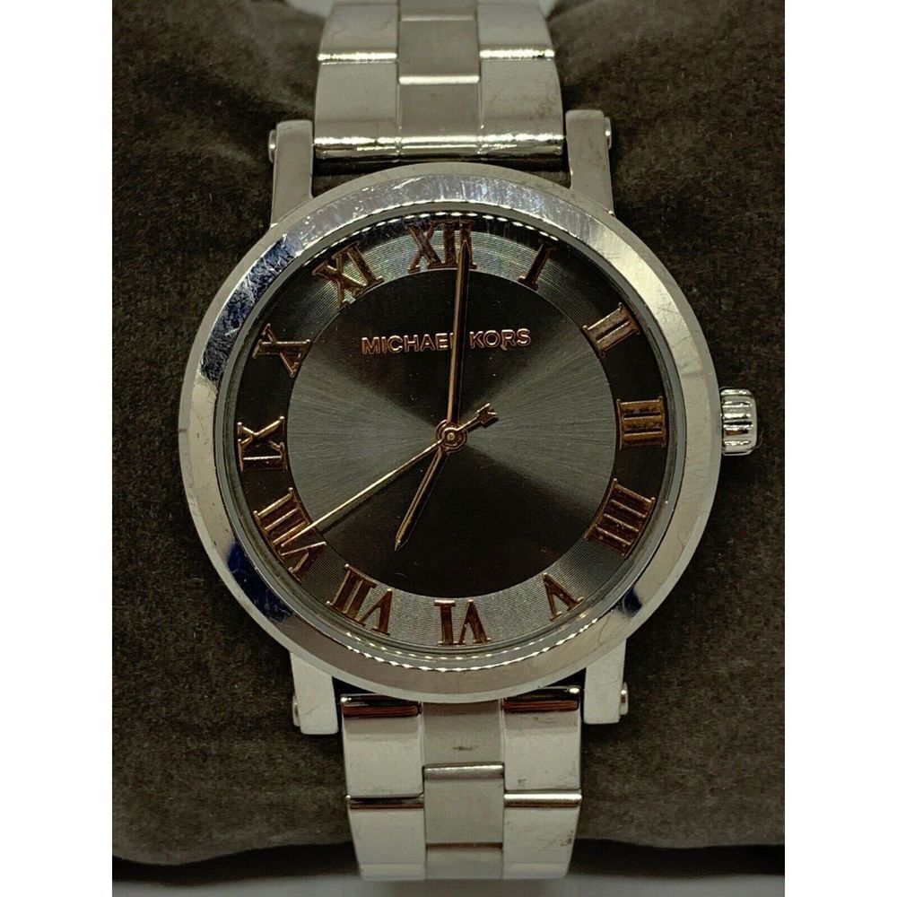 Michael Kors MK3559 Norie Womens Silver Analog Gray Dial Quartz Wrist Watch W283